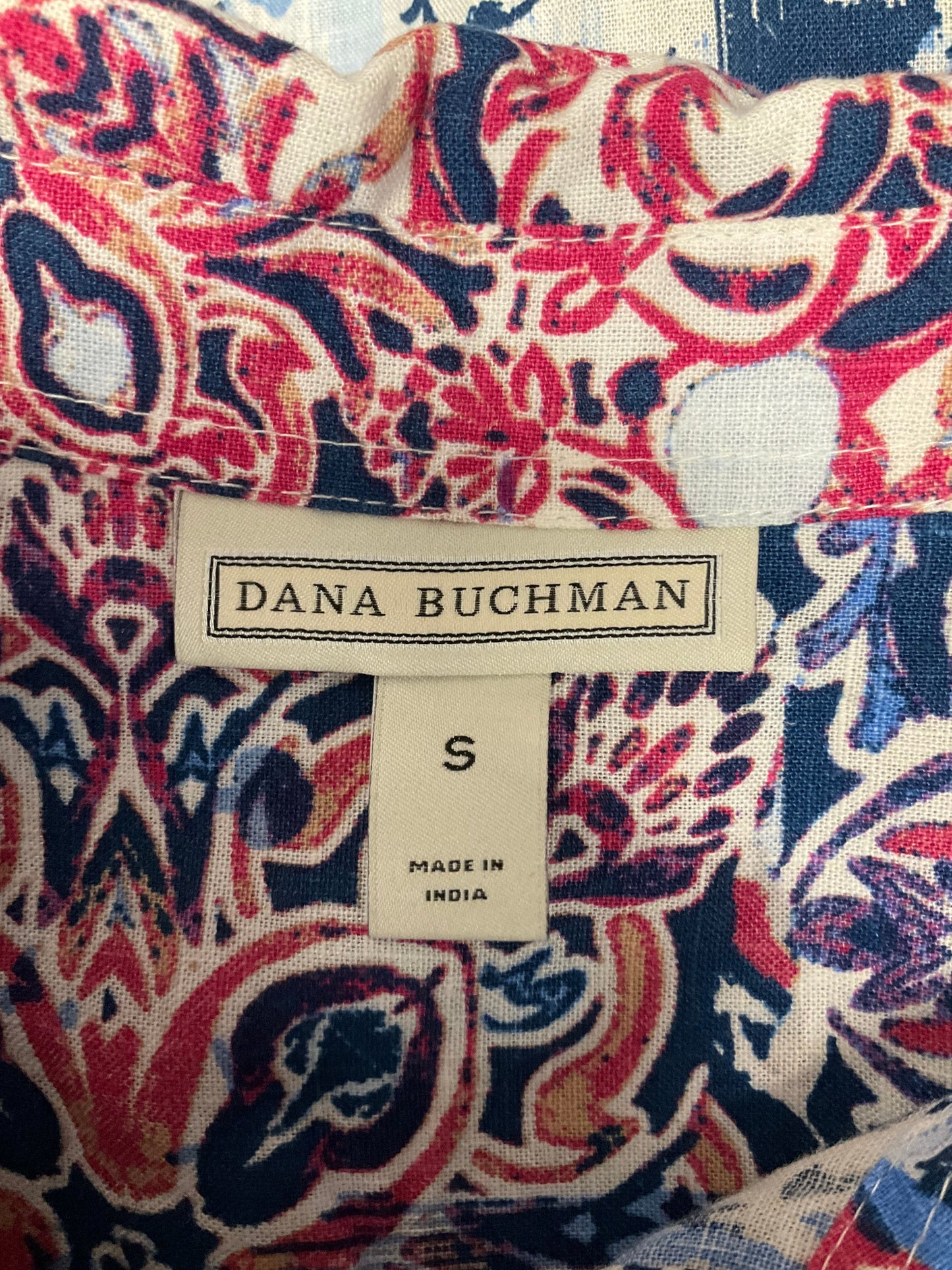Multi-colored Blouse Sleeveless Dana Buchman, Size S