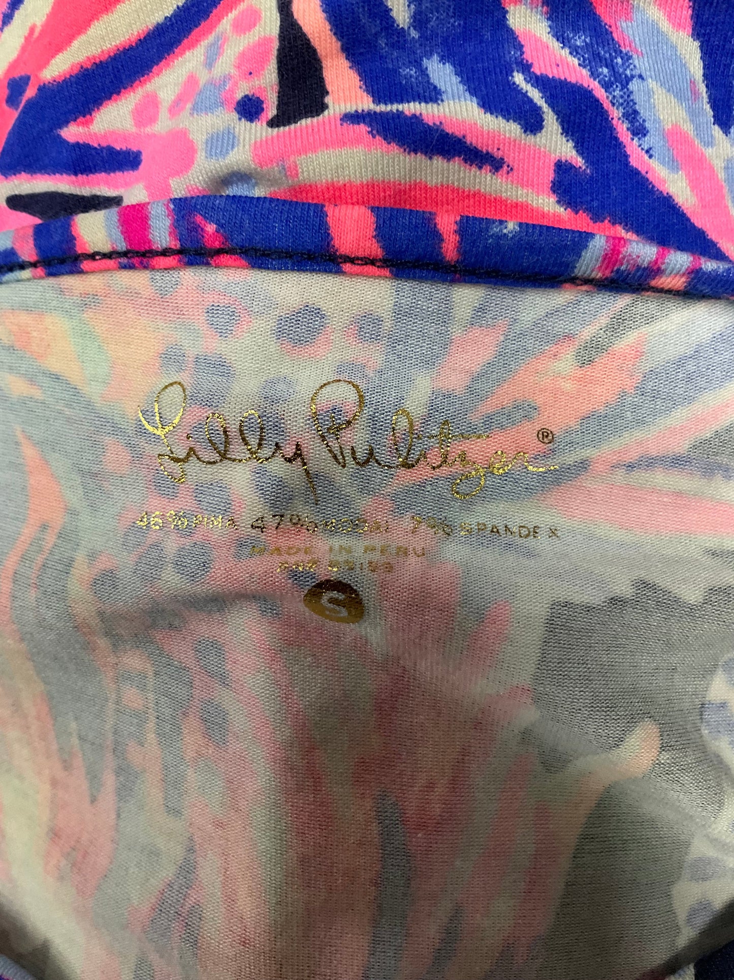 Multi-colored Top 3/4 Sleeve Lilly Pulitzer, Size S