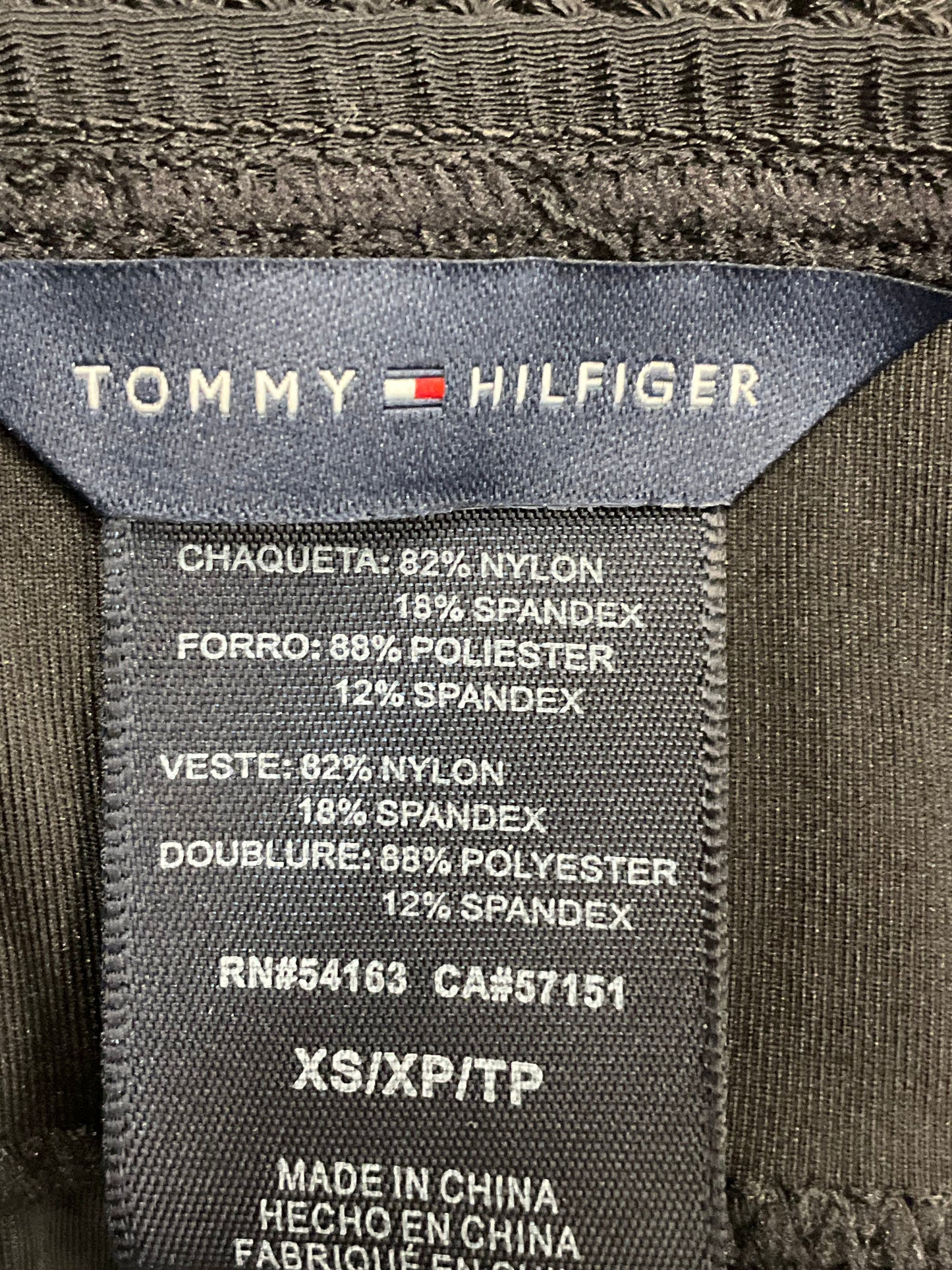 Black Swimsuit 2pc Tommy Hilfiger, Size S