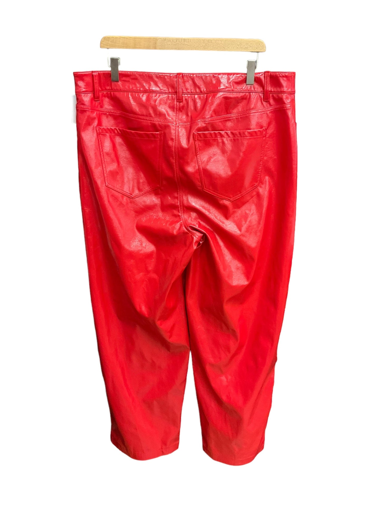 Pants Wide Leg By Eloquii In Red, Size: 16