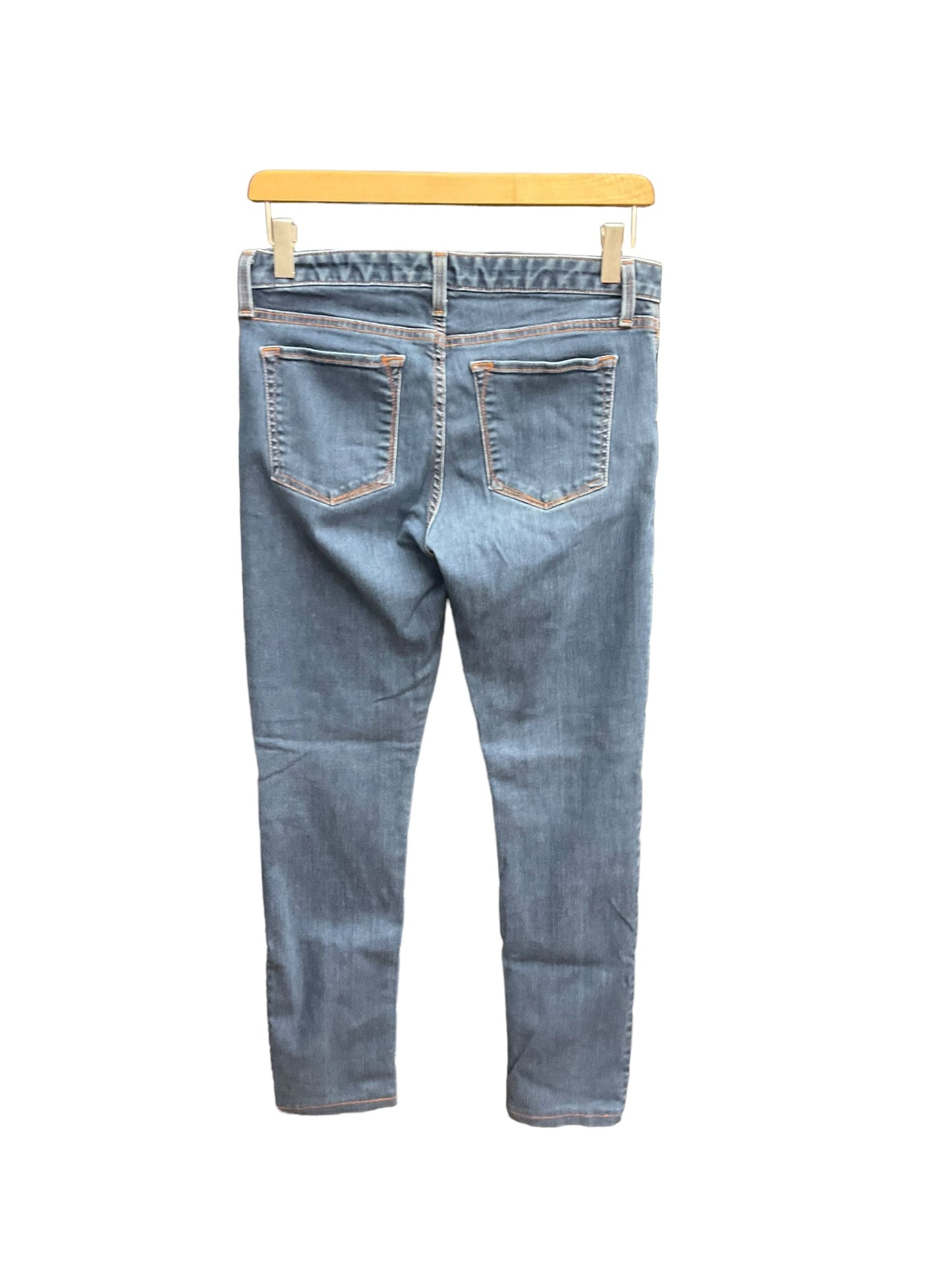 Jeans Skinny By Banana Republic In Blue Denim, Size: 4