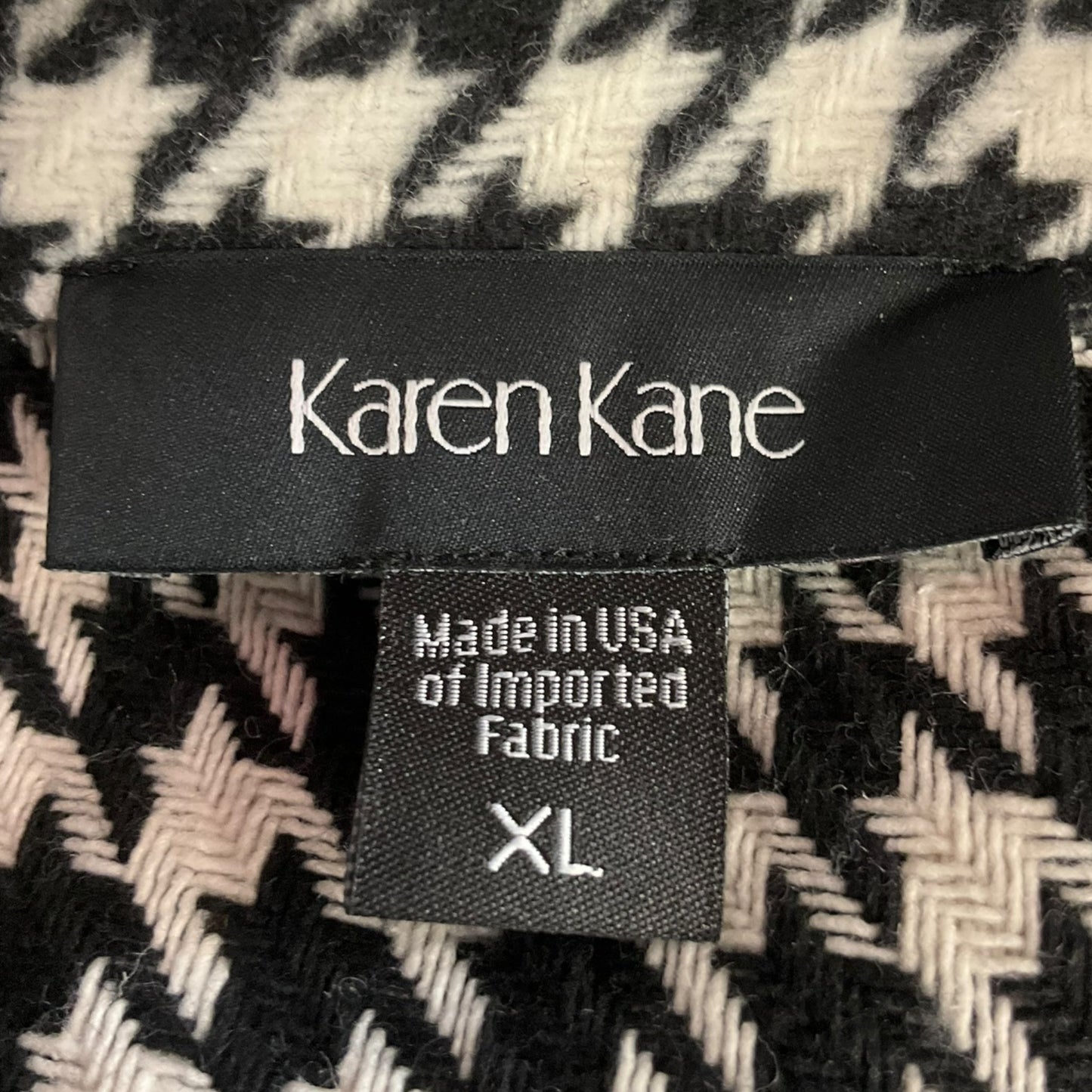 Jacket Other By Karen Kane In Black & White, Size: Xl