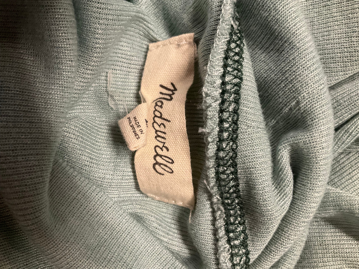 Top Long Sleeve By Madewell In Green, Size: L