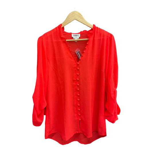 Blouse Long Sleeve By Express  Size: L