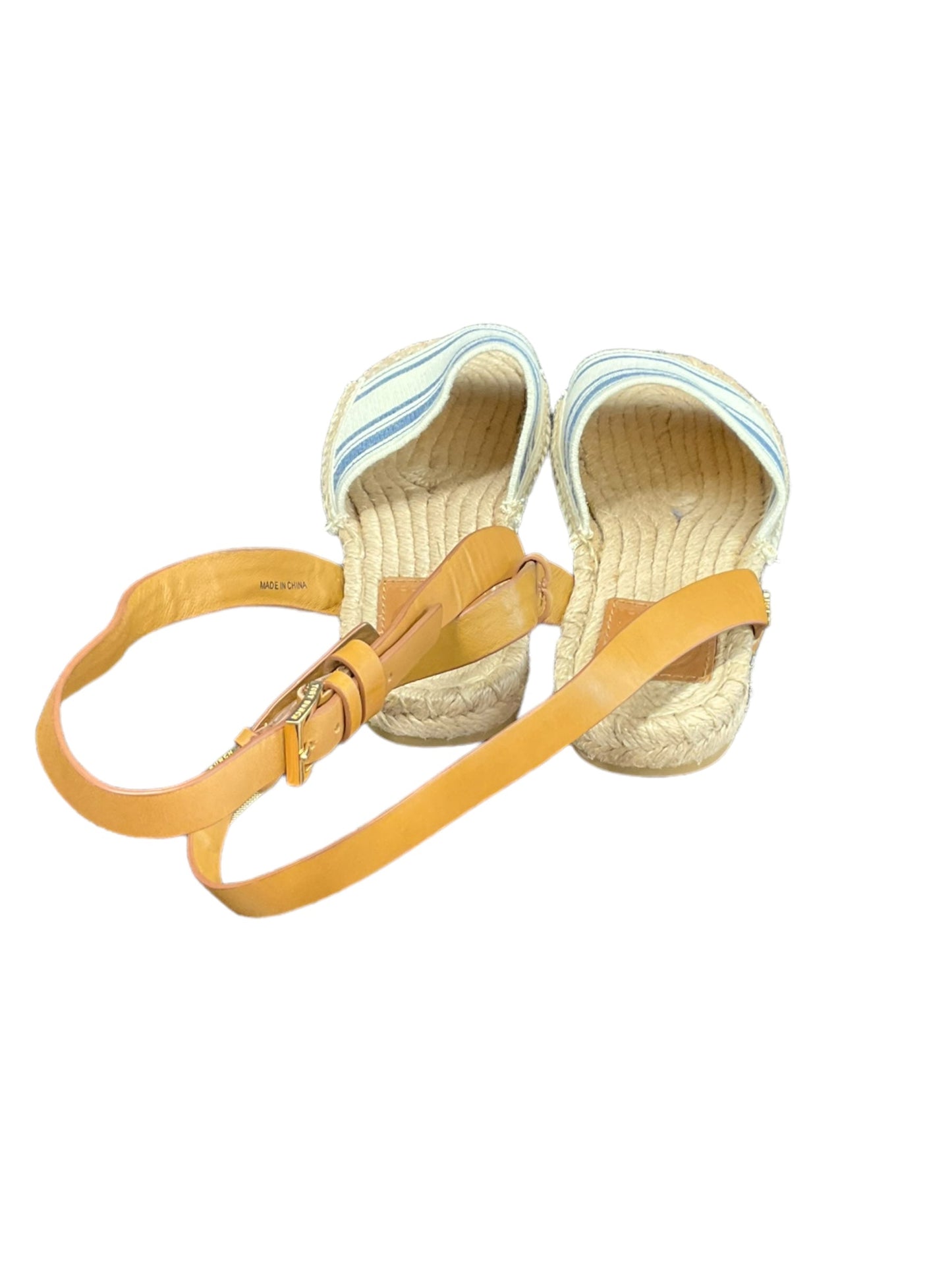 Sandals Designer By Tory Burch In Striped Pattern, Size: 5.5