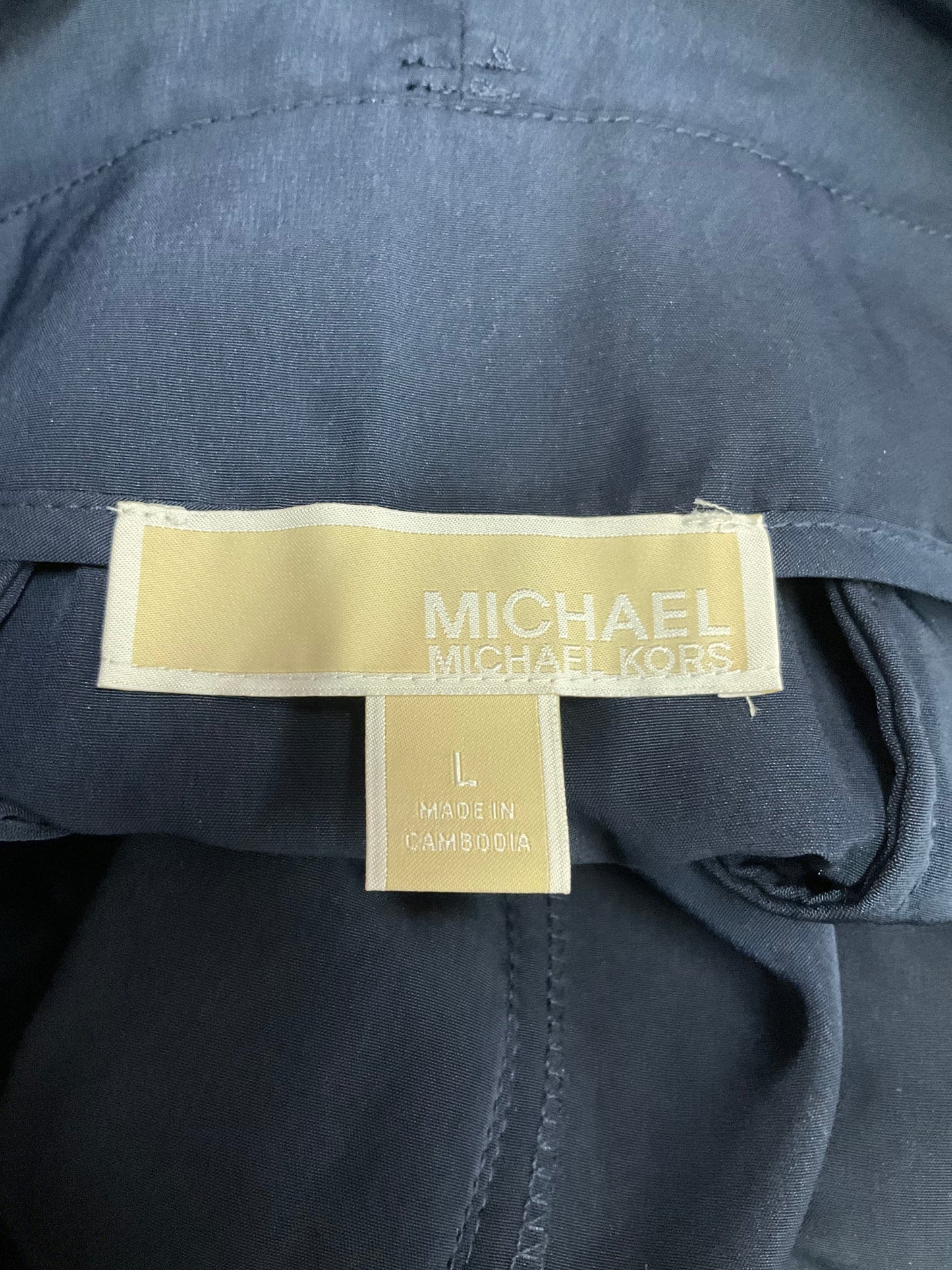 Pants Cropped By Michael By Michael Kors In Navy, Size: L