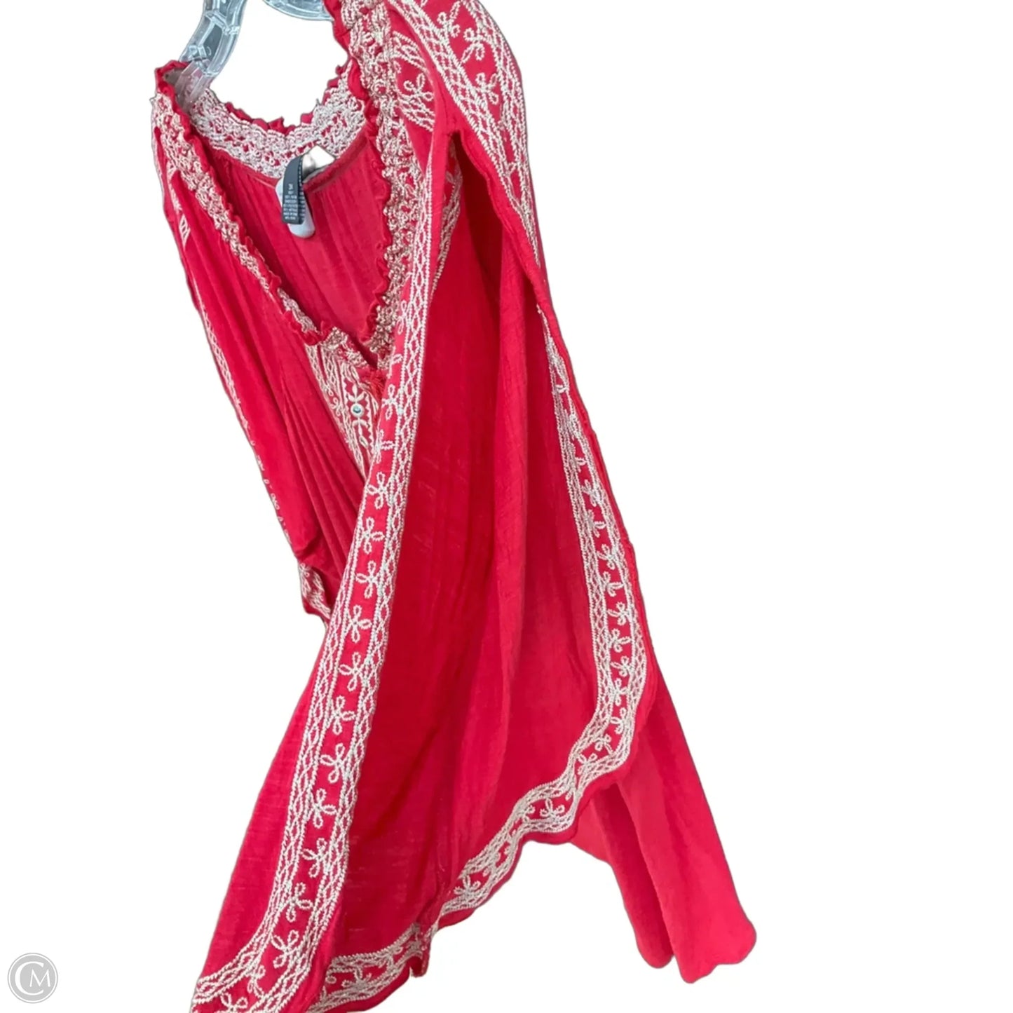 Top Short Sleeve By Inc In Red, Size: 3x