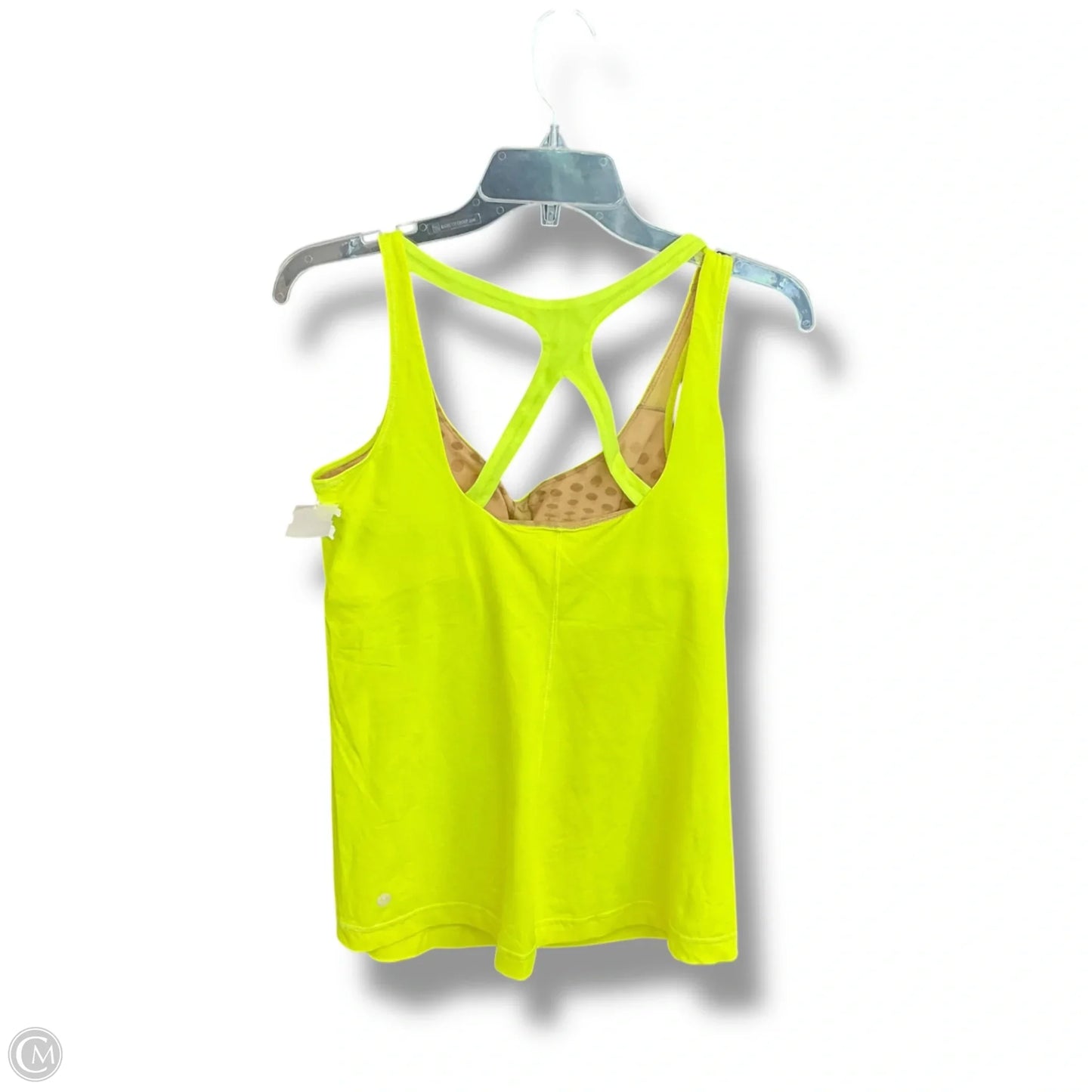 Athletic Tank Top By Lululemon In Yellow, Size: L