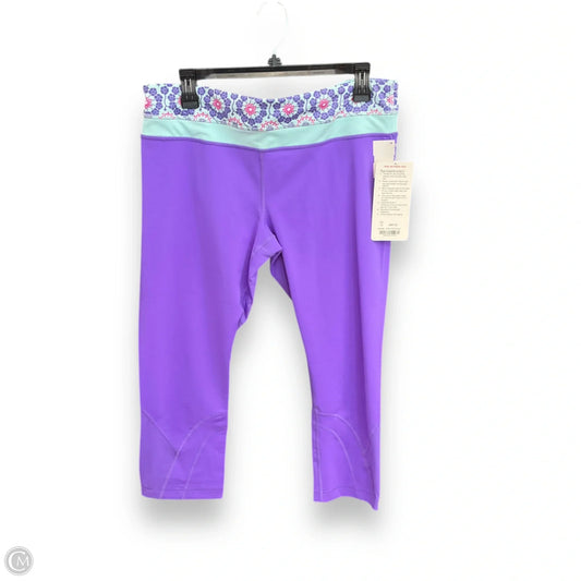 Athletic Capris By Lululemon In Purple, Size: 12