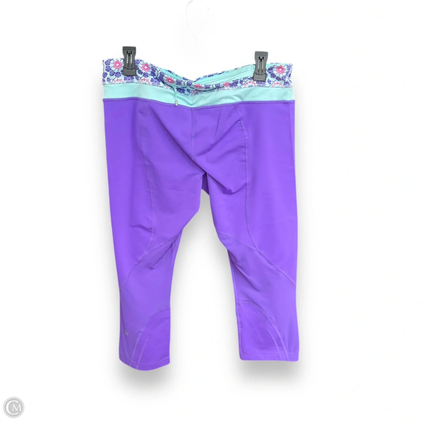 Athletic Capris By Lululemon In Purple, Size: 12