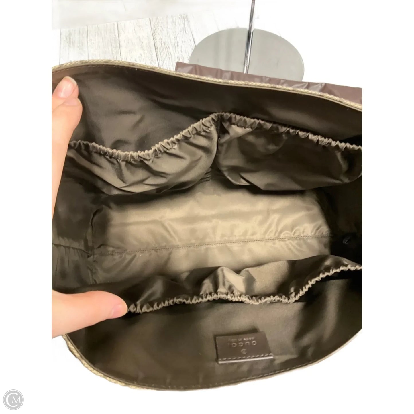 Diaper Bag Luxury Designer By Gucci, Size: Large