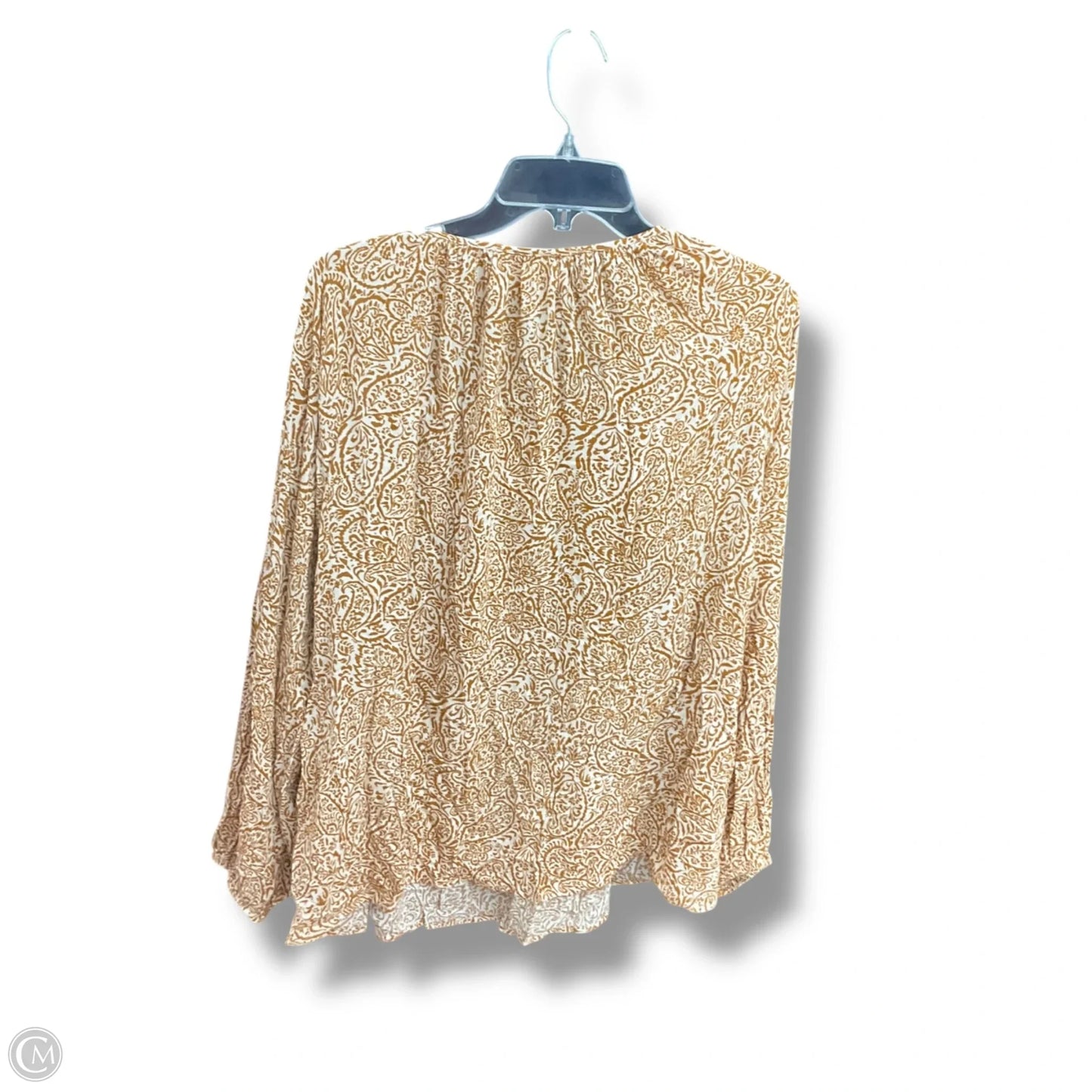 Top 3/4 Sleeve By Savanna Jane In Paisley Print, Size: 1x
