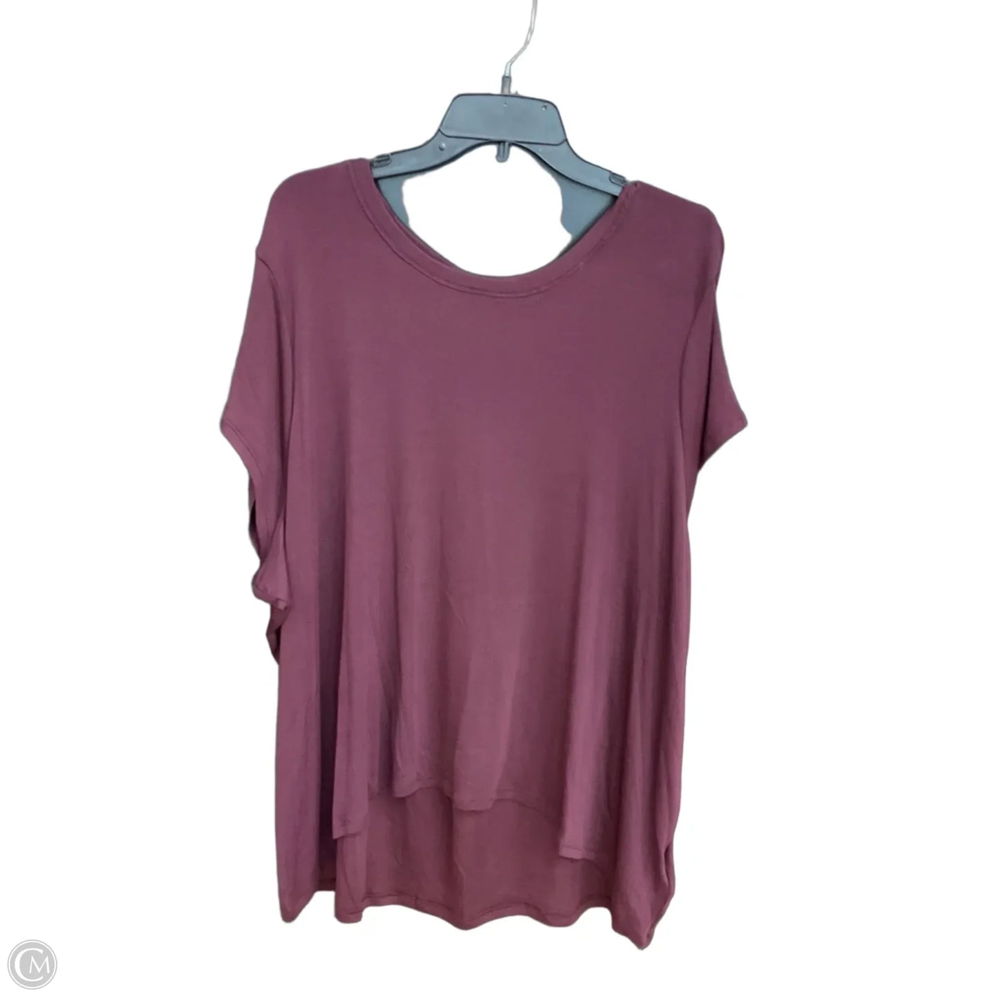 Athletic Top Short Sleeve By Athleta In Maroon, Size: 2x