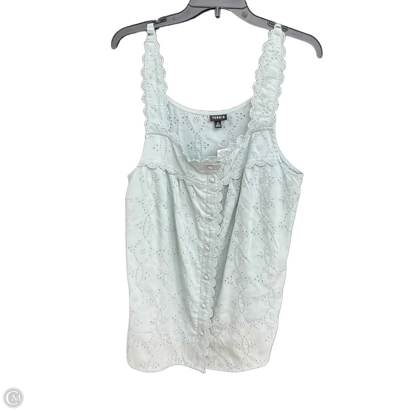 Top Sleeveless By Torrid In Blue, Size: L
