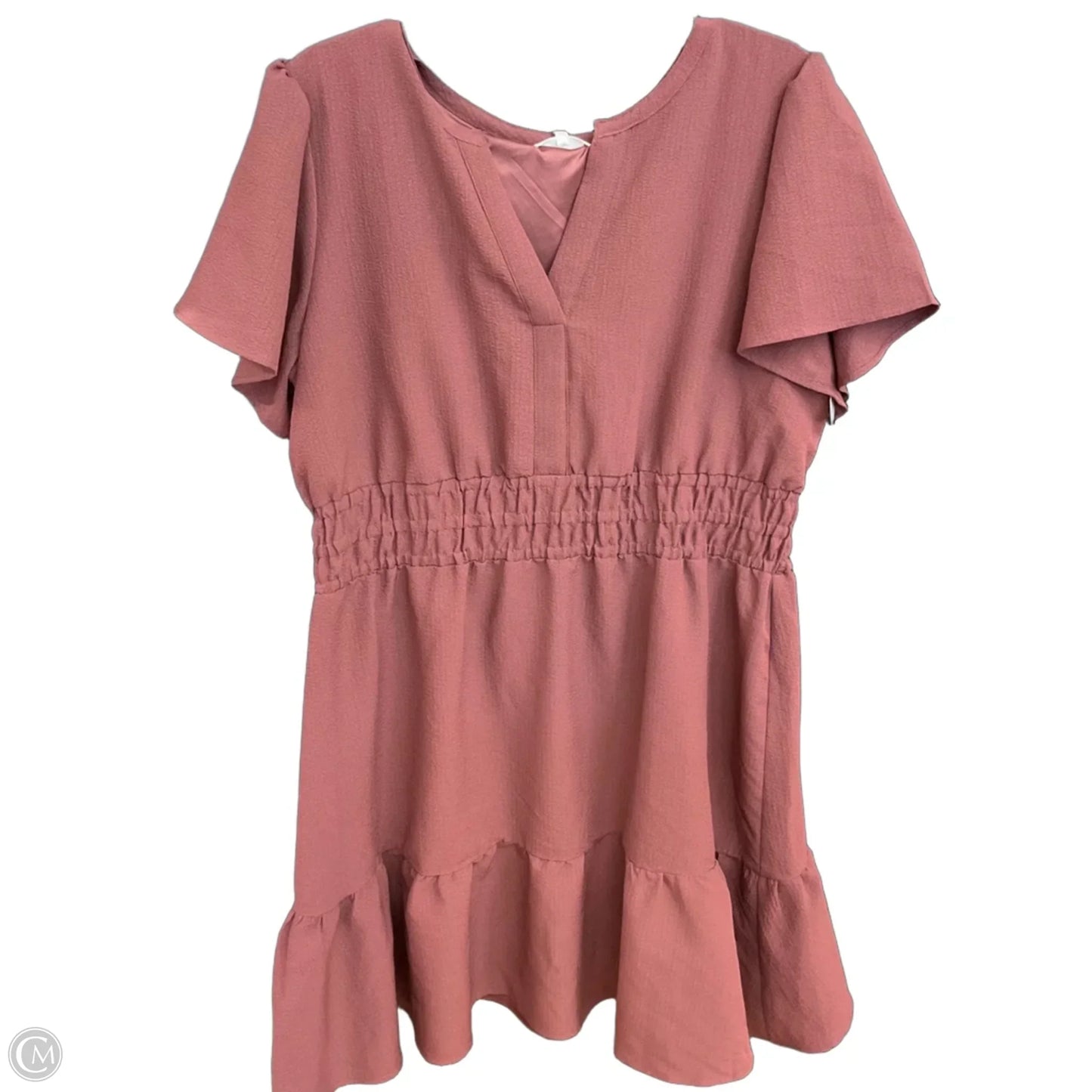 Dress Casual Midi By Maurices In Maroon, Size: Xl
