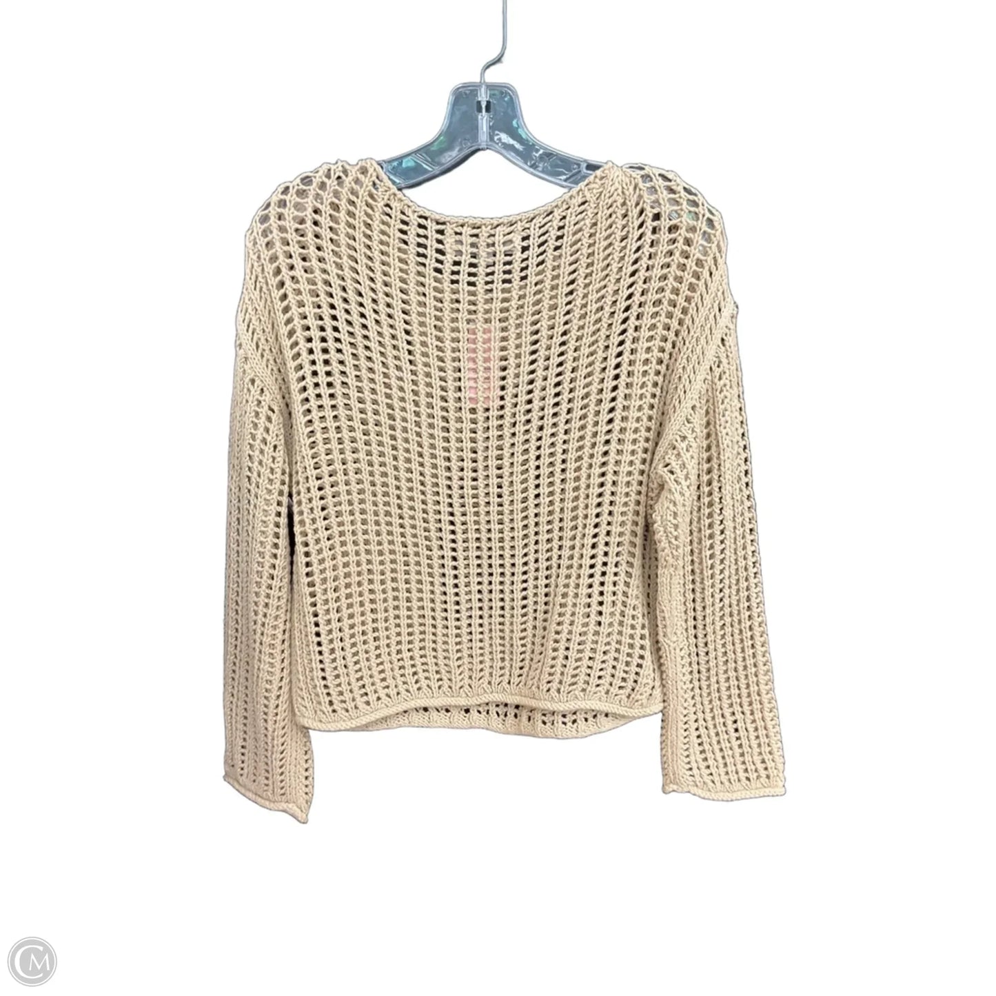 Top Long Sleeve By Loft In Tan, Size: M
