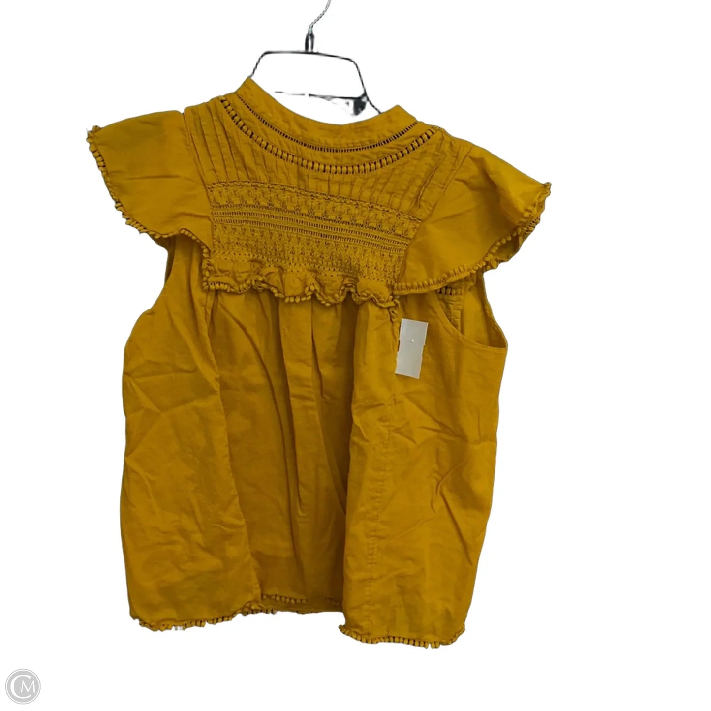 Top Sleeveless By J. Crew In Yellow, Size: M
