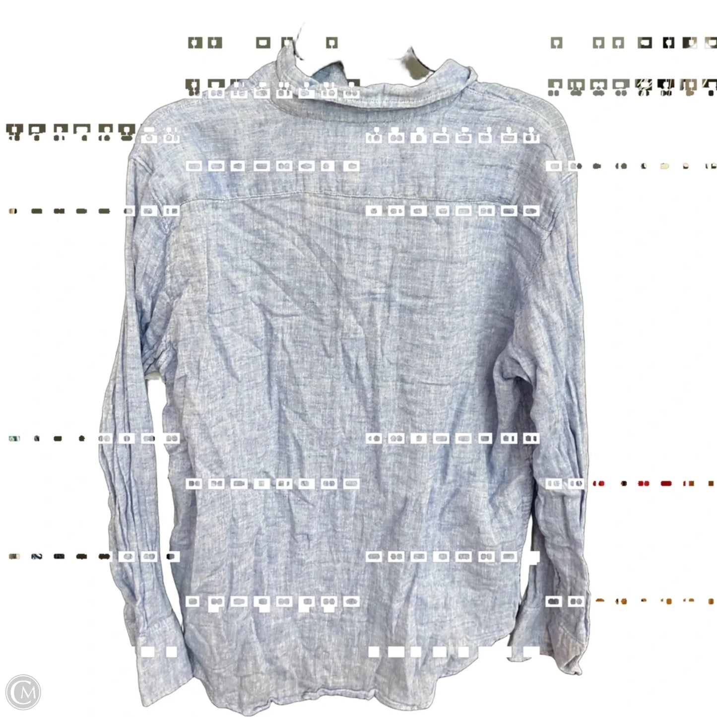 Blouse Long Sleeve By J. Crew In Blue, Size: M