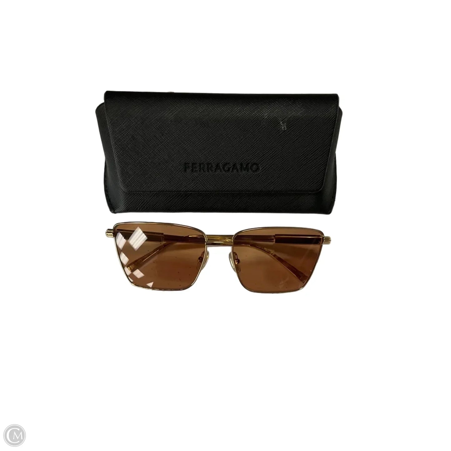 Sunglasses Luxury Designer By Ferragamo, Size: Medium