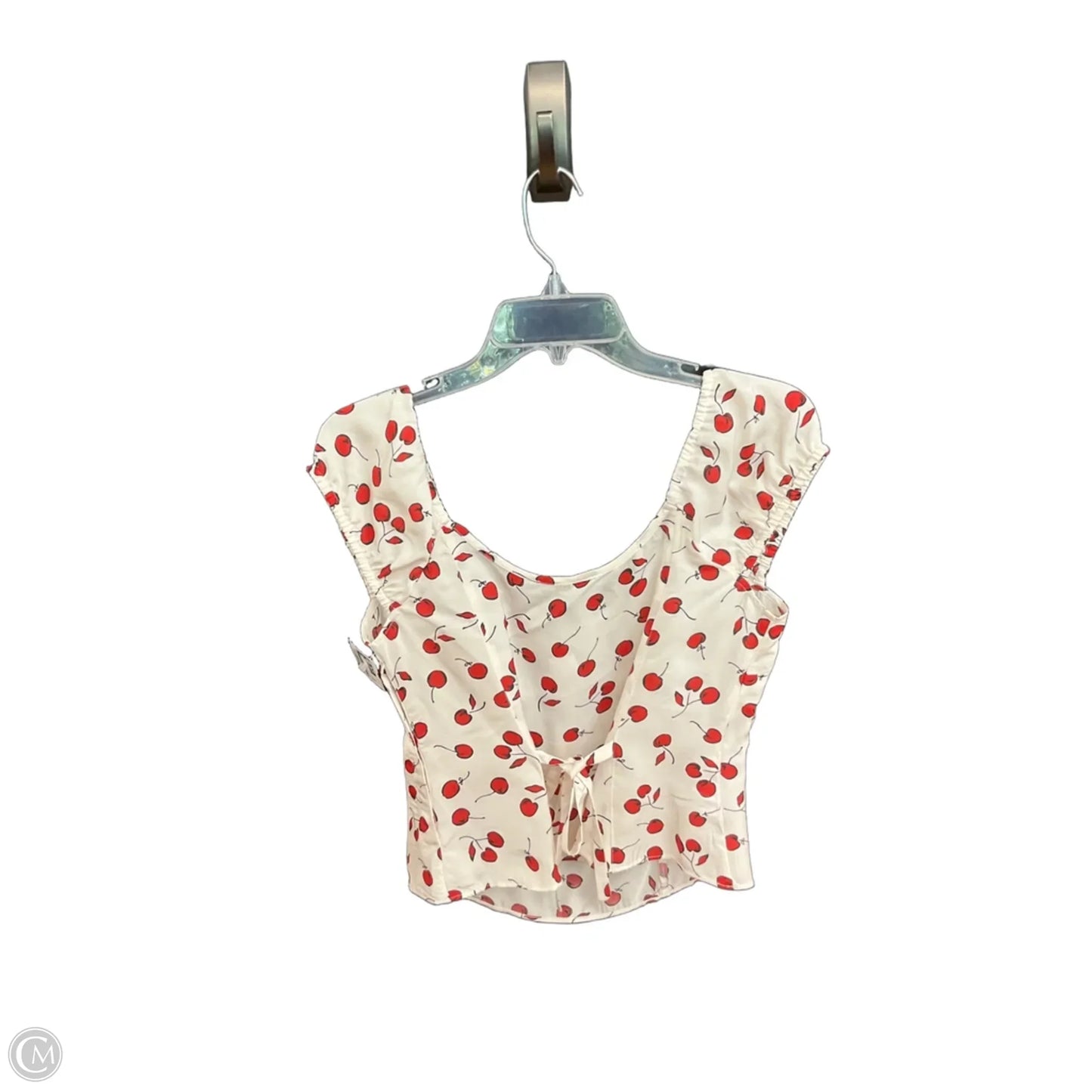 Top Sleeveless By J. Crew In Red & White, Size: S