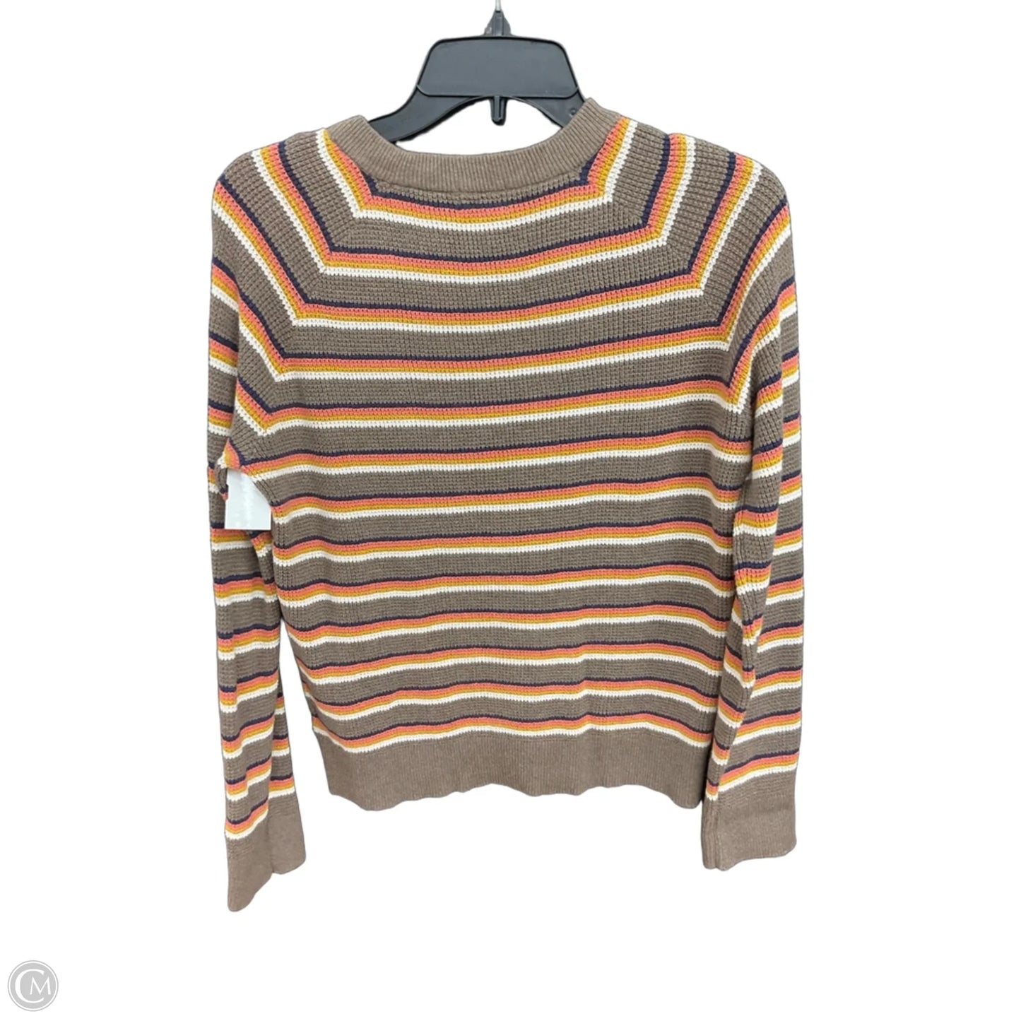 Top Long Sleeve By Faherty In Striped Pattern, Size: S