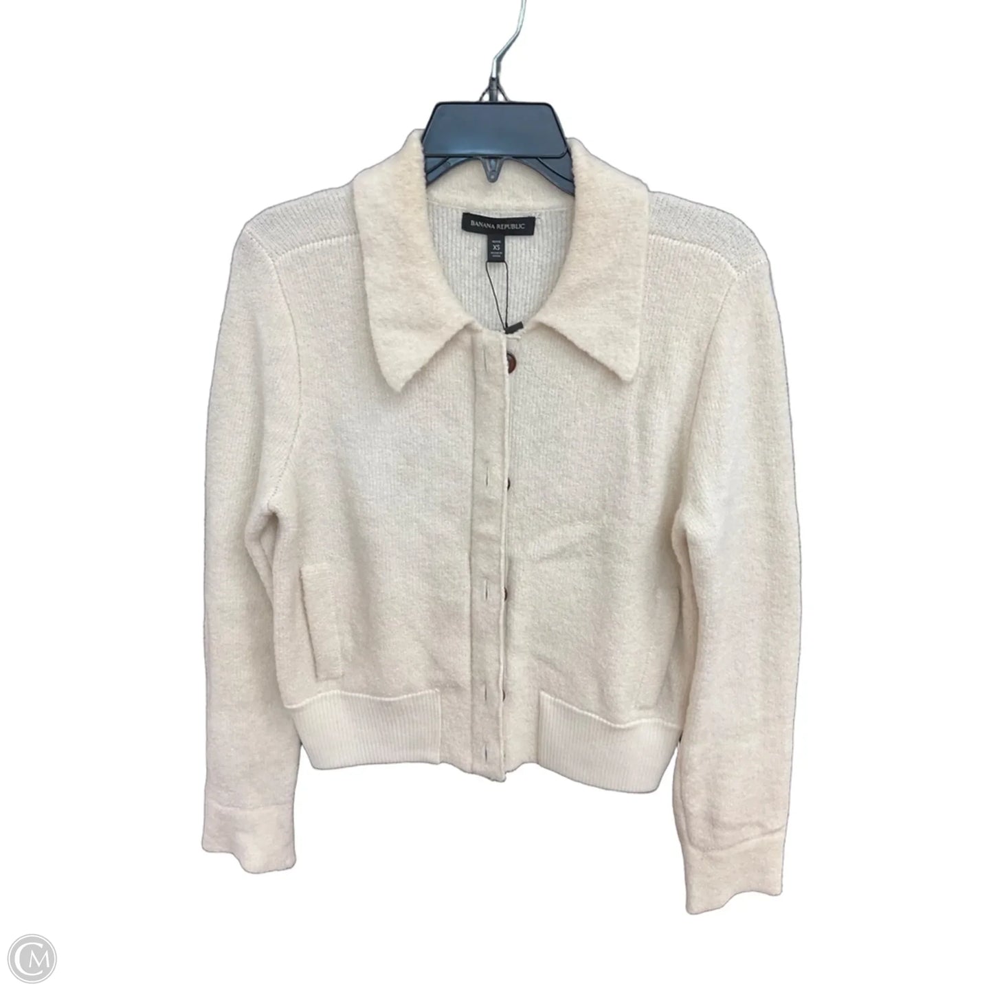 Cardigan By Banana Republic In Cream, Size: Xsp