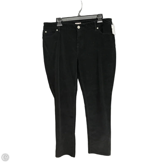 Pants Corduroy By J. Jill In Black, Size: 14p