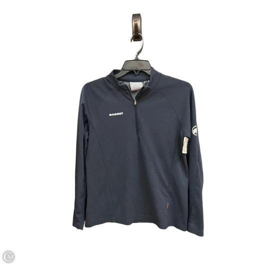 Athletic Top Long Sleeve Collar By Clothes Mentor In Navy, Size: S