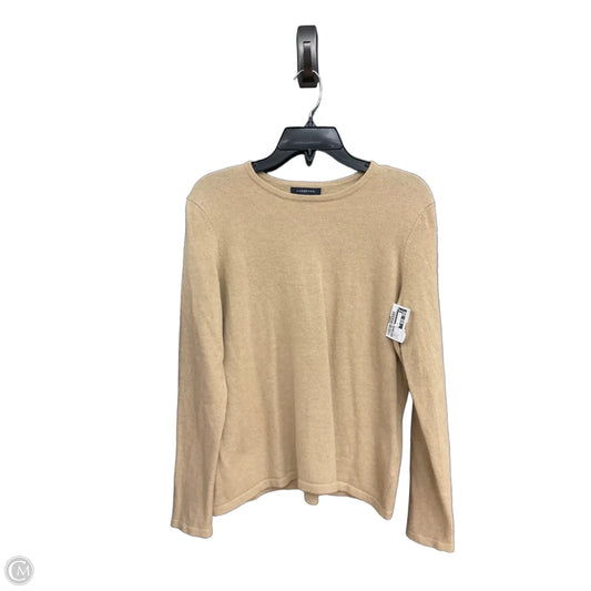 Top Long Sleeve By Lands End In Cream, Size: L