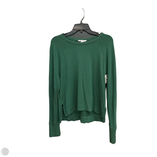 Top Long Sleeve By Athleta In Green, Size: M