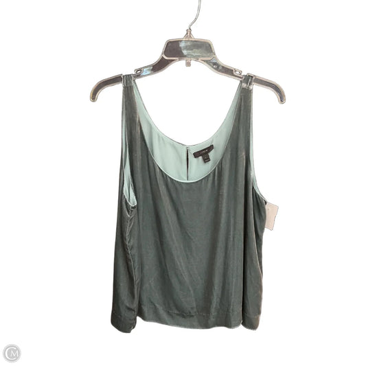 Top Sleeveless By J. Crew In Green, Size: L