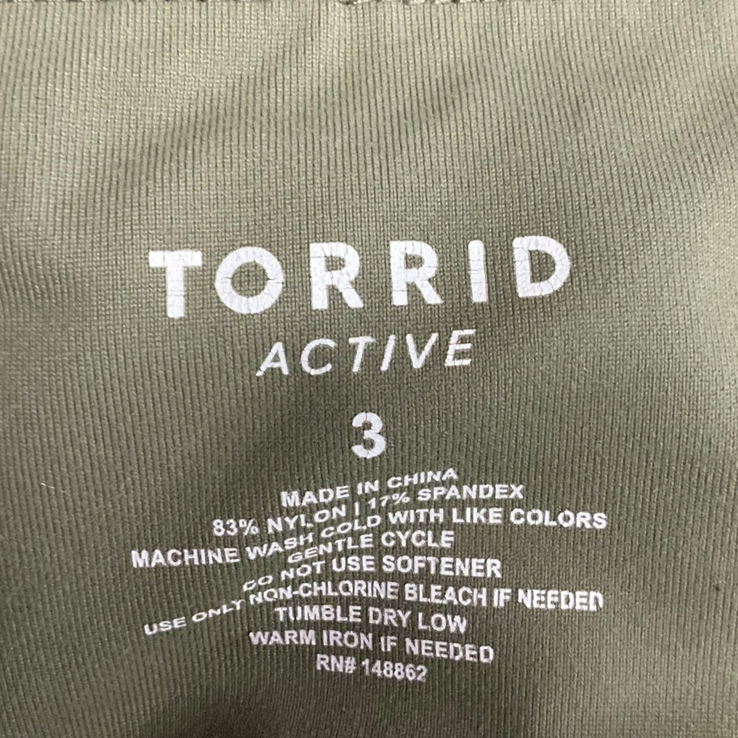 Athletic Leggings By Torrid In Green, Size: 3x