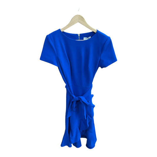 Dress Casual Midi By Calvin Klein In Blue, Size: S