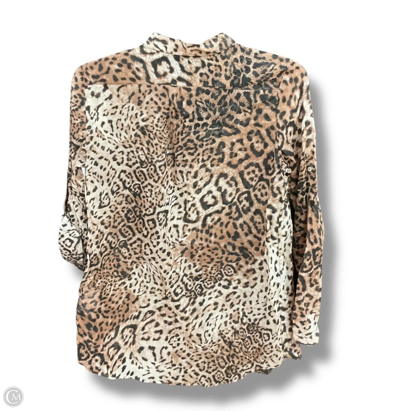Blouse 3/4 Sleeve By Zara In Animal Print, Size: S