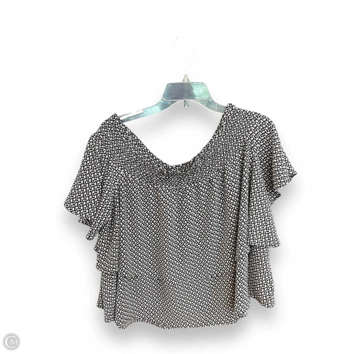 Top Short Sleeve By Michael By Michael Kors In Navy, Size: Xxl