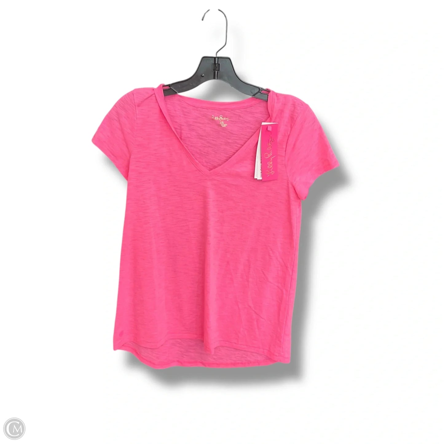 Top Short Sleeve Designer By Lilly Pulitzer In Pink, Size: Xs