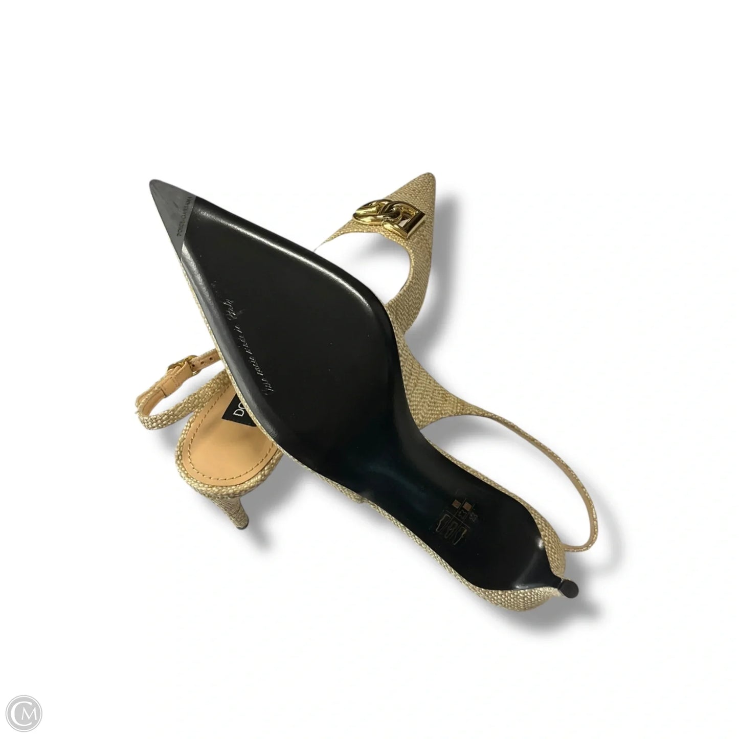 Shoes Luxury Designer By Dolce And Gabbana In Tan, Size: 10