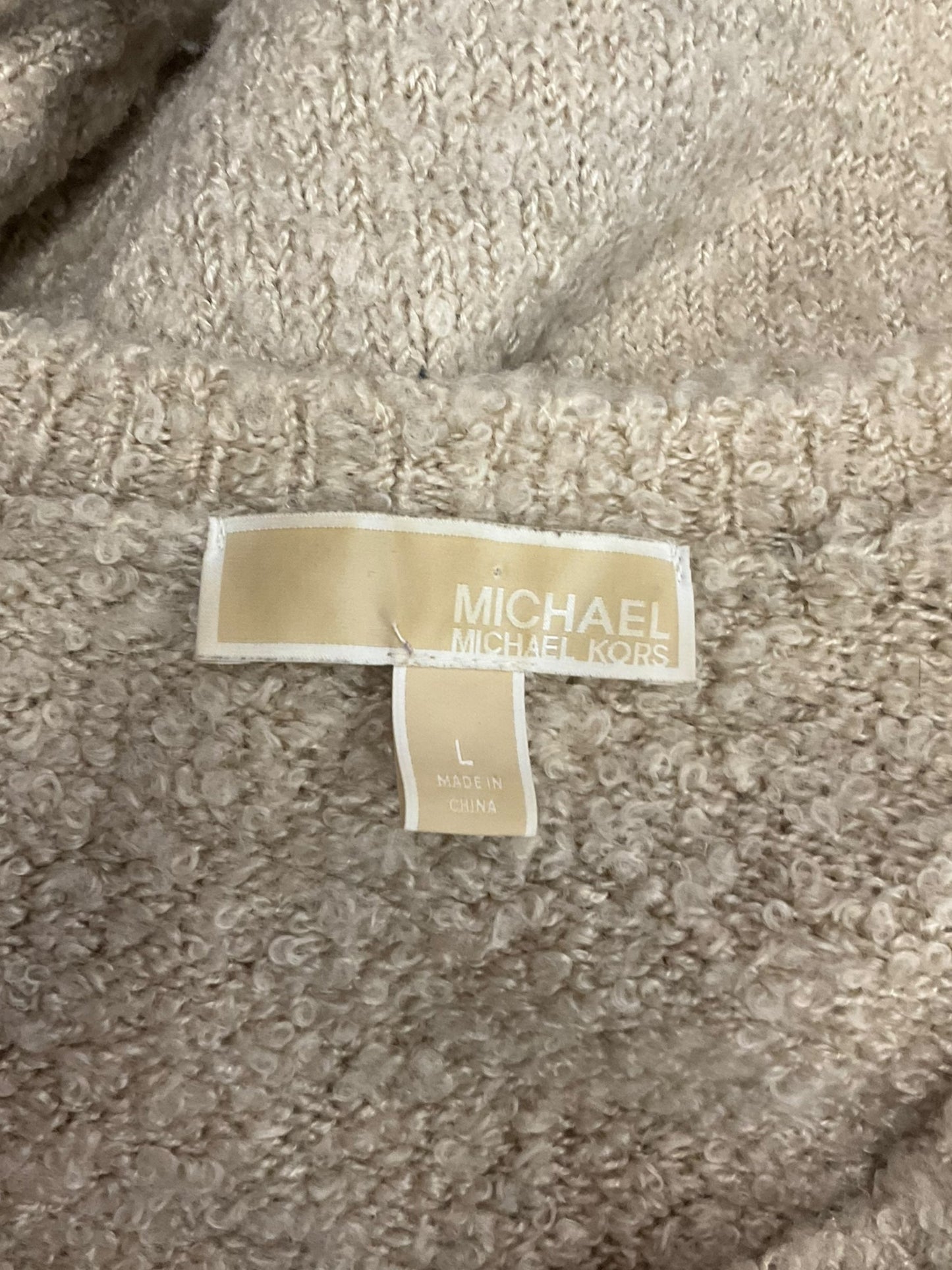 Sweater By Michael By Michael Kors In Tan, Size: L