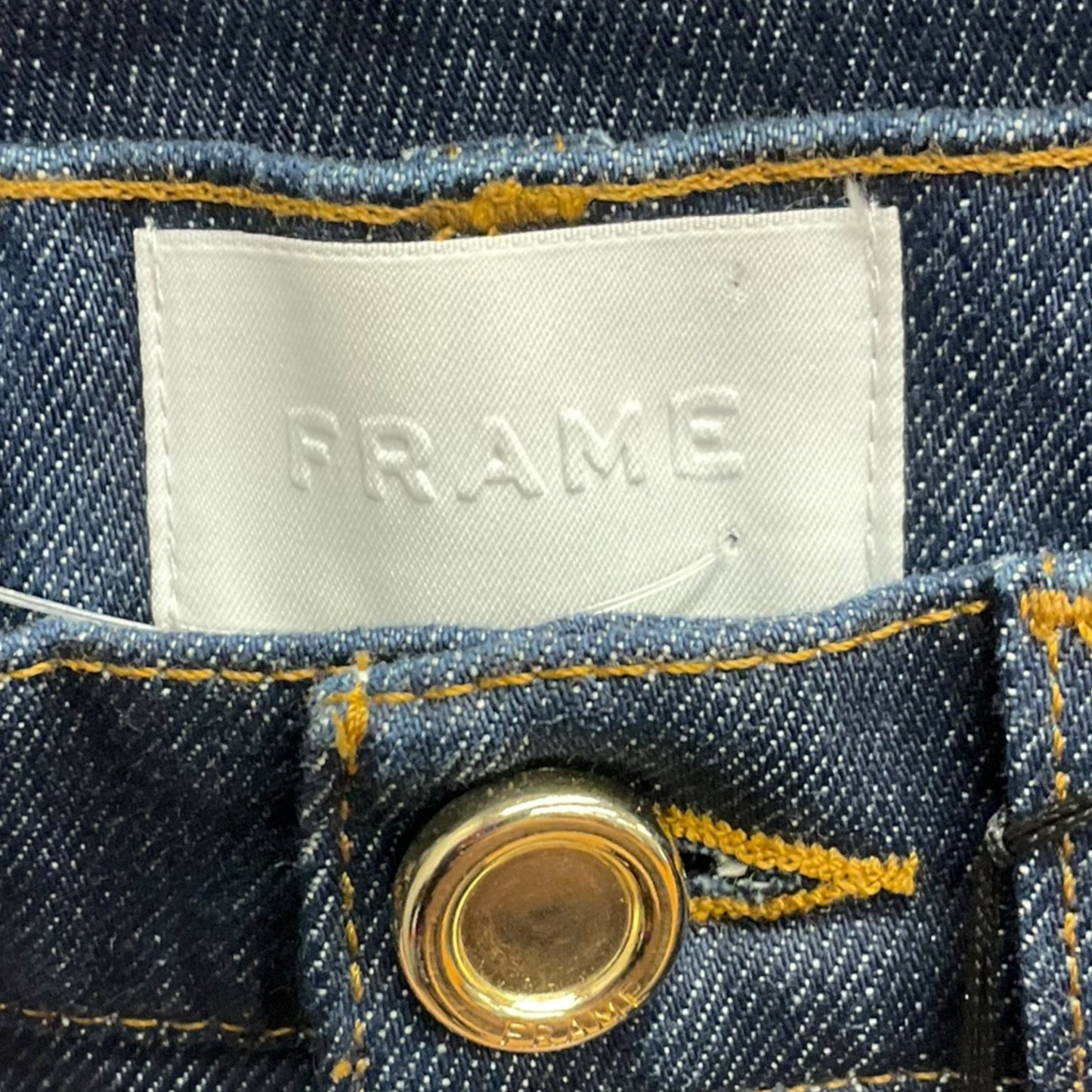 Jeans Straight By Frame In Blue Denim, Size: 0