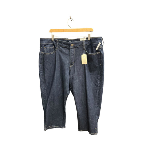 Capris By St Johns Bay In Blue Denim, Size: 20