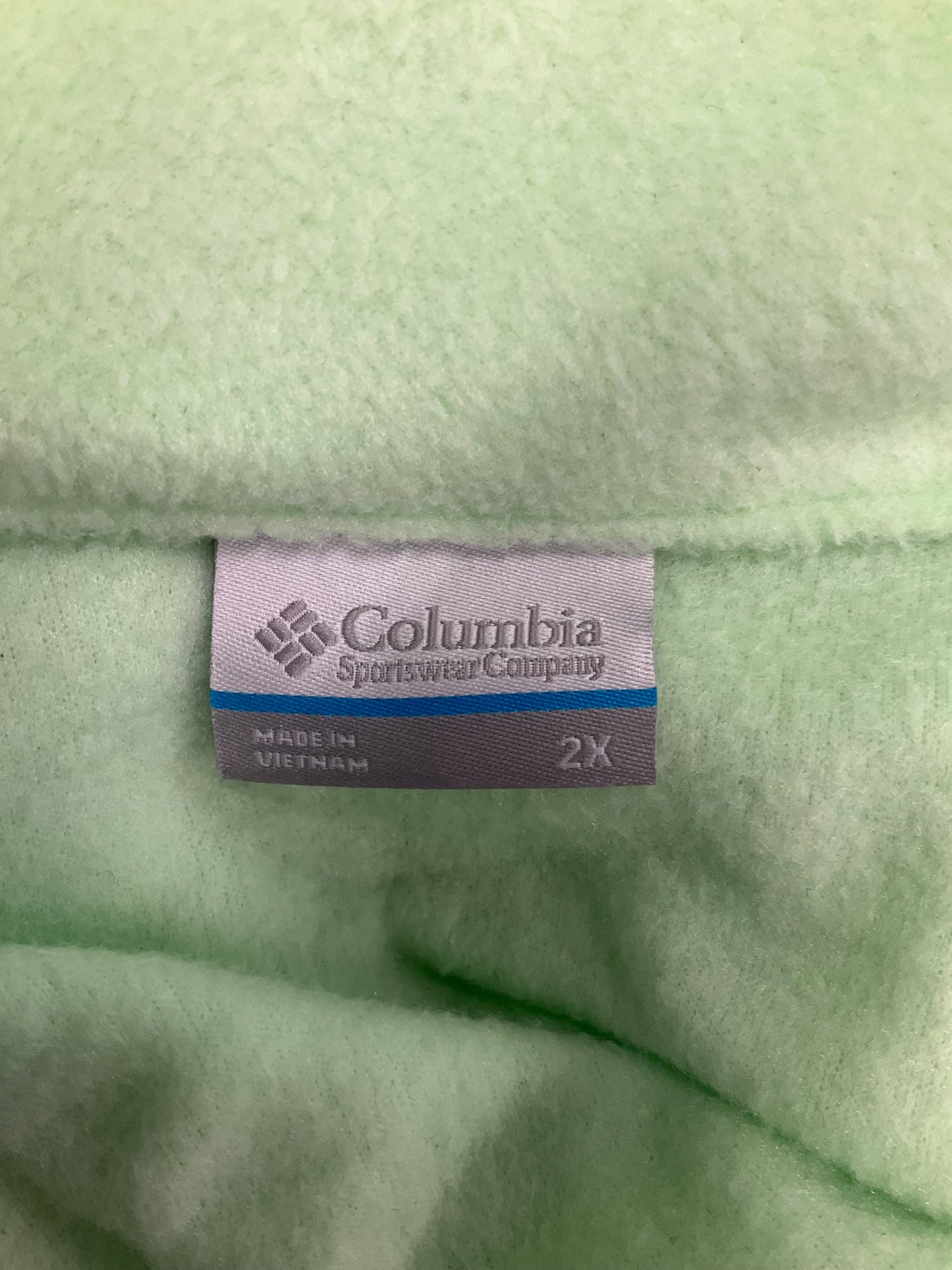 Jacket Fleece By Columbia In Green, Size: 2x