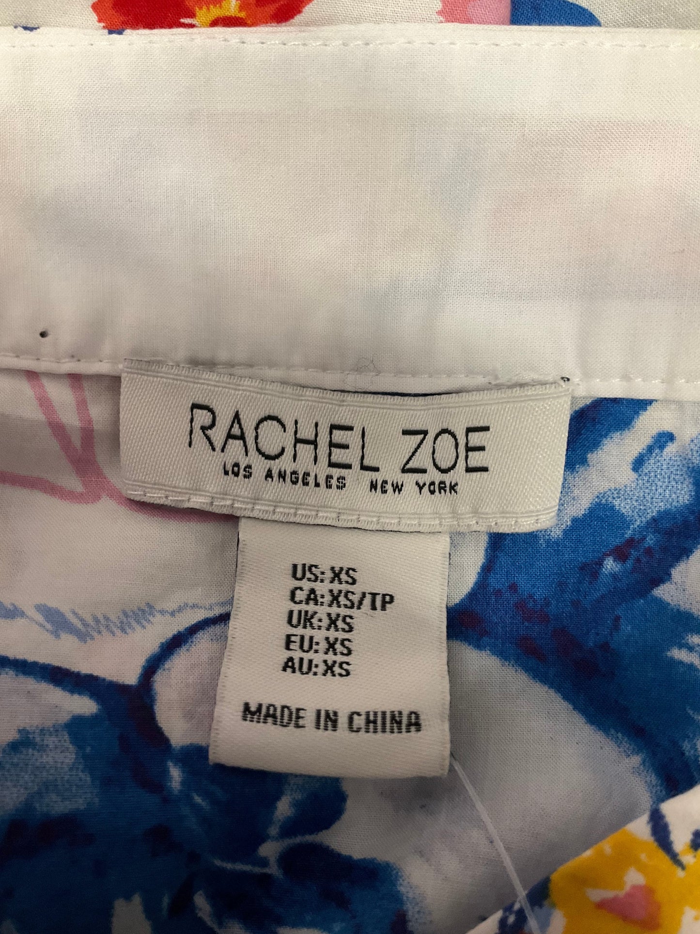 Floral Print Top Long Sleeve Rachel Zoe, Size Xs