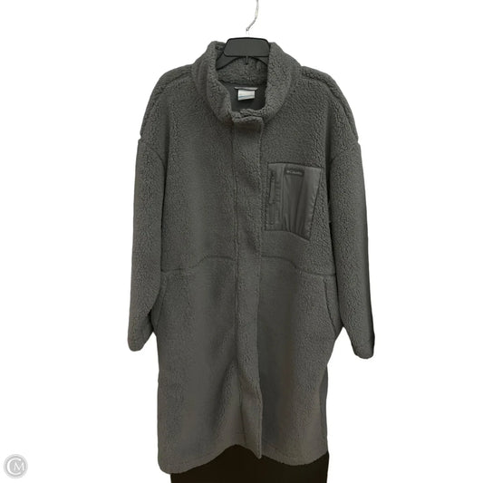 Coat Faux Fur & Sherpa By Columbia In Grey, Size: 2x