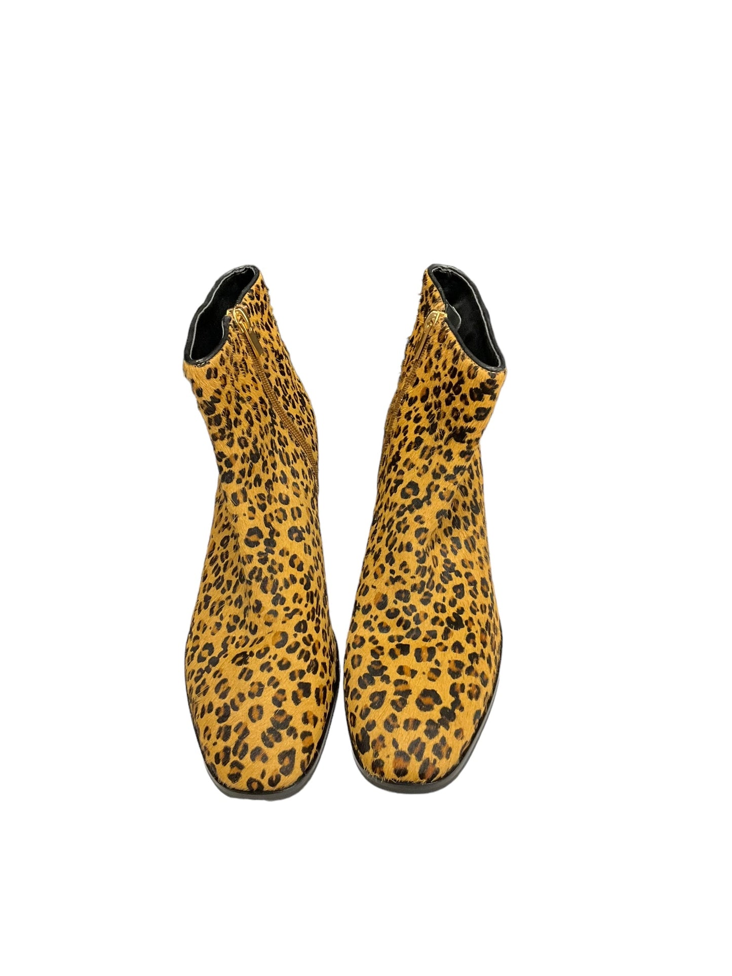 Boots Ankle Heels By Via Spiga In Animal Print, Size: 8