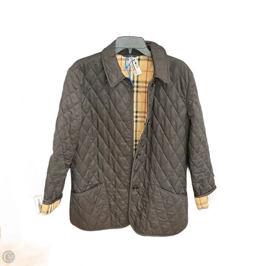 Coat Luxury Designer By Burberry In Black, Size: S