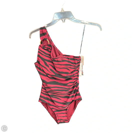 Swimsuit By Michael By Michael Kors In Black & Red, Size: S