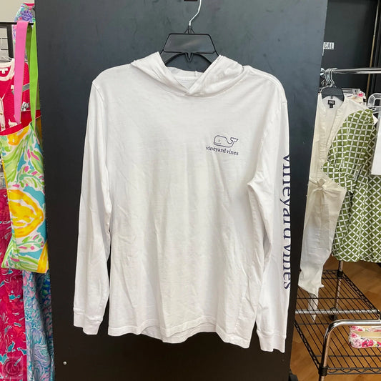 Sweatshirt Hoodie By Vineyard Vines In White, Size: Xs