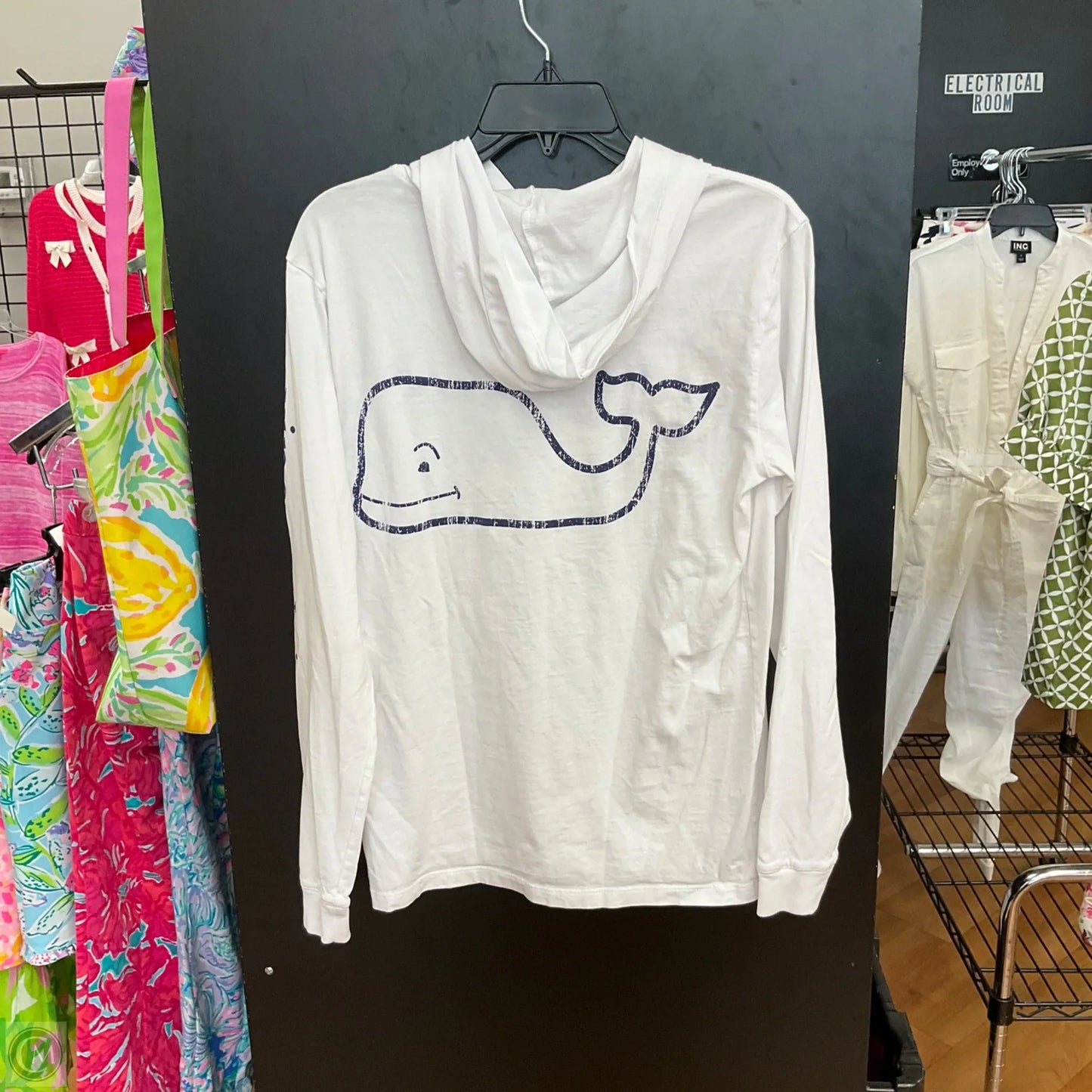 Sweatshirt Hoodie By Vineyard Vines In White, Size: Xs