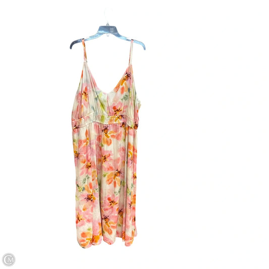 Dress Casual Midi By Torrid In Floral Print, Size: 3x