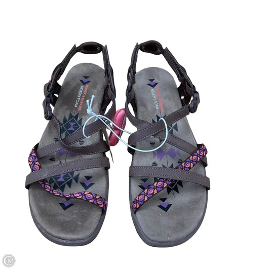 Sandals Flats By Skechers In Brown, Size: 10